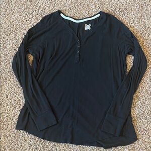 Gilligan & O'Malley Black Long Sleeve Tee